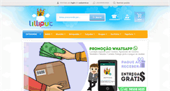 Desktop Screenshot of lilliputbrinquedos.com.br